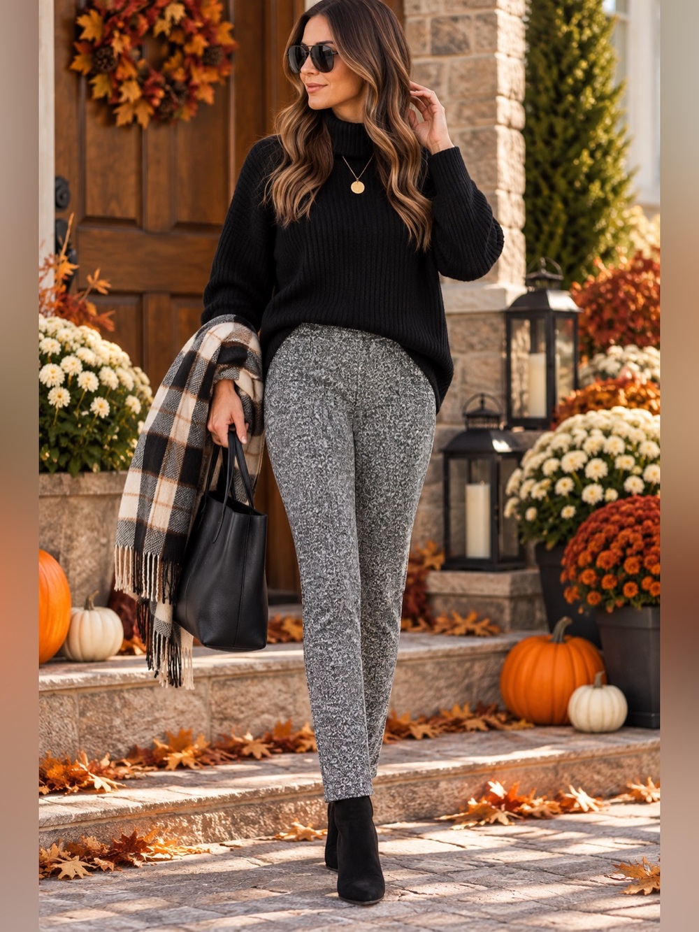 Lysse New York Women’s Large Gray Heathered Ponte Knit Pull-On Skinny Pants